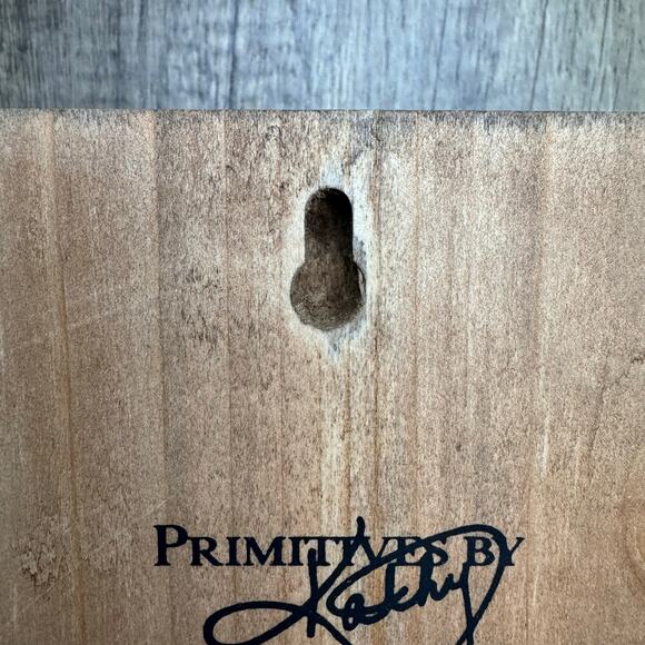 Rustic Halloween Jack O Lantern Home Decor Sitter Wood Pumpkin Fall NEW - Picture 6 of 7